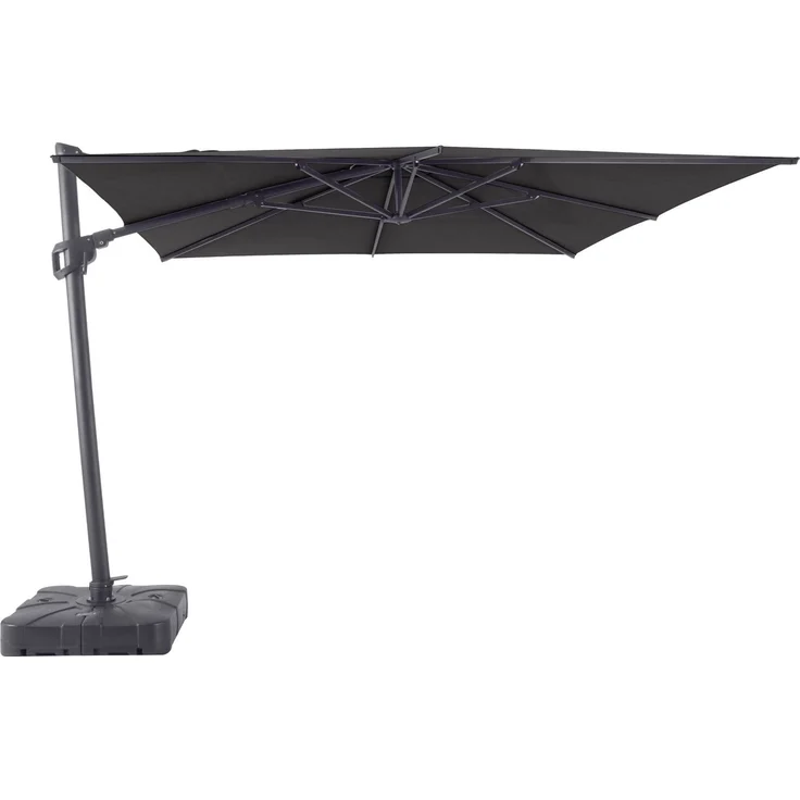 MWH Ampelschirm Monte Carlo anthrazit 300 x 300cm Sonnenschirm Gatenschirm Alu – Bild 1