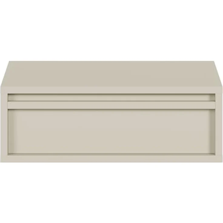 Selsey Nachtschrank Evo, Greige, hängende Nachtkonsole mit 1 Schublade, 50x17x34 cm, kratzfest und pflegeleicht – Bild 6