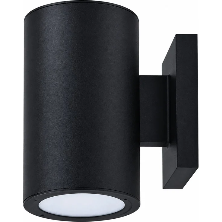 LED Solar Wandleuchte, Schwarz, Aluminium, Dämmerungssensor, H 13 cm – Bild 5