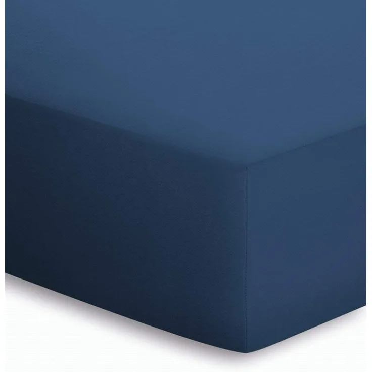 Adam Matheis Schlafgut Spannbetttuch Jersey 180x200 Marine