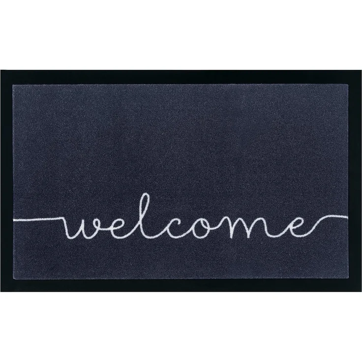 HANSE Home Fußmatte Cozy Welcome, Türmatte, rechteckig, Höhe: 5 mm, Waschbar, Schmutzfangmatte, Outdoor, Innen, Rutschfest, Wetterfest – Bild 1