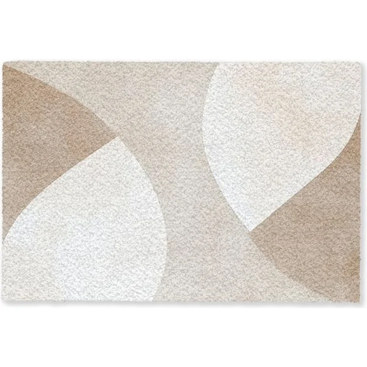MuchoWow Fußmatte Braun - Japandi - Abstrakt, Rechteckig, innen Schmutzfangmatte, Tür, Schmutzfänger Flur, Teppich, 60x40 cm – Bild 4