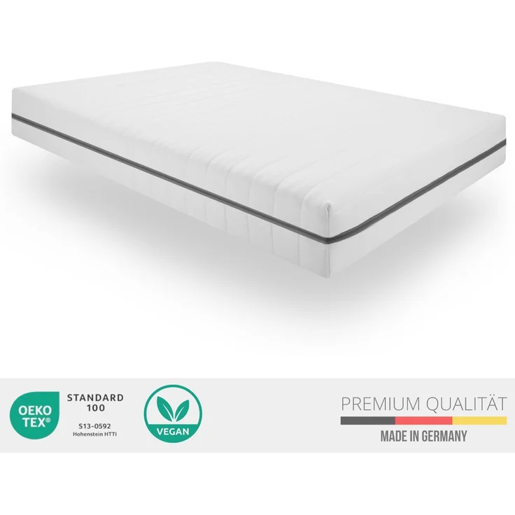 Kaltschaum Matratze 90x200, Höhe 18cm, Orthopädische 7 Zonen Matratze, Härtegrad H3 H4 – Bild 2