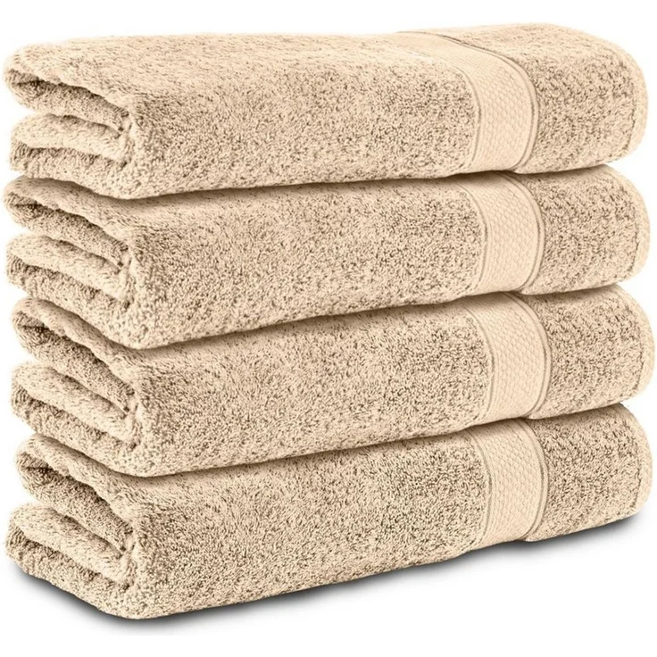 Komfortec Handtuch Set 100% Baumwolle, 470 g/m², Frottee (Set, 4-St), Handtücher 50x100 cm Set, Weich – Bild 5