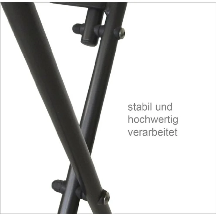 DEGAMO Bistrotisch MOCCA (1-St), 60cm rund, Streckmetall eisengrau, klappbar – Bild 4