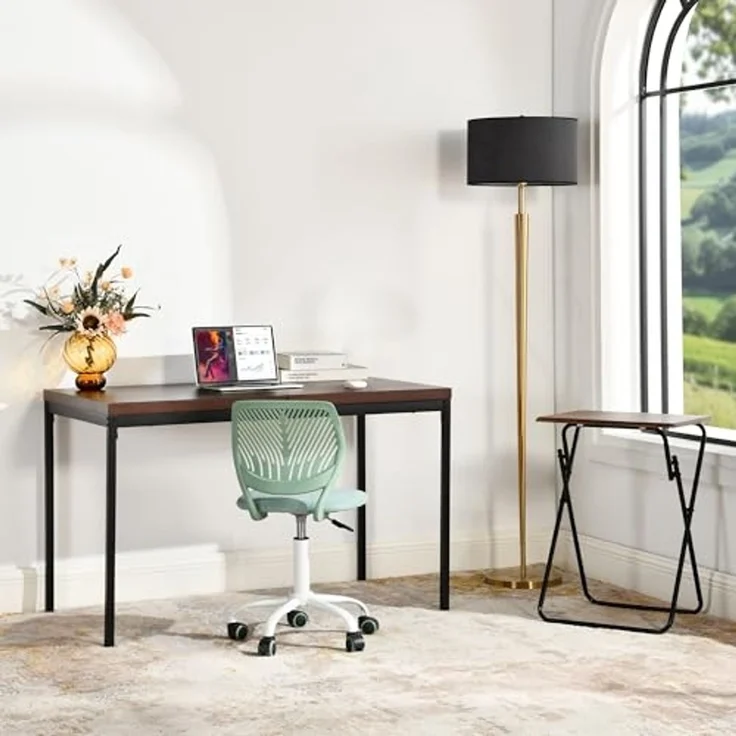 FurnitureR Konsolentisch 120 x 70 x 75 cm | Schmal & elegant | 3,8 cm Dicke Platte | Metallbeine schwarz | Flurtisch/Sofatisch – Bild 3