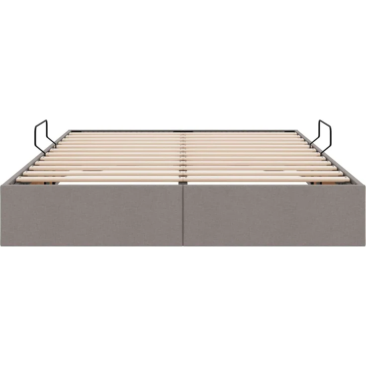 vidaXL Ottoman Bettgestell mit Speicher Taupe 140 x 200 cm Stoff 3442829 – Bild 7