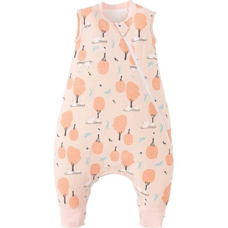 Duomiaomiao Schlafsack mit füßen, Schlafsack mit füßen ganzjahres, 100% Baumwolle Schlafsack Baby, Schlafsack mit füße 1.5 Tog, Schlafsack mit Beinen für Jungen und Mädchen – Bild 1
