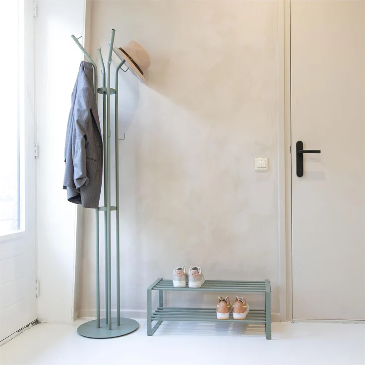 Spinder Design CHARLY Garderobe, Stahl, Skandinavisch, Dusty Green 40x40x170 cm – Bild 7