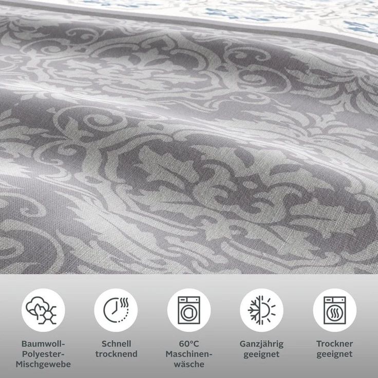 OTTO home Bettwäsche Cremona, Polycotton recycelt, romantische Bettwäsche in verschiedenen Qualitäten, ab Gr. 135x200 cm – Bild 2