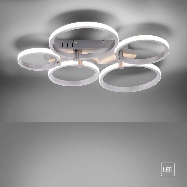 LED Deckenleuchte mit 5 Lichtringen, L 66cm, JOHANNA – Bild 8