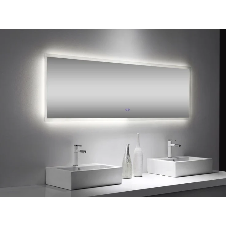 LED Spiegel 200x65 cm mit Heizung - Nie wieder beschlagene Spiegel – Bild 2