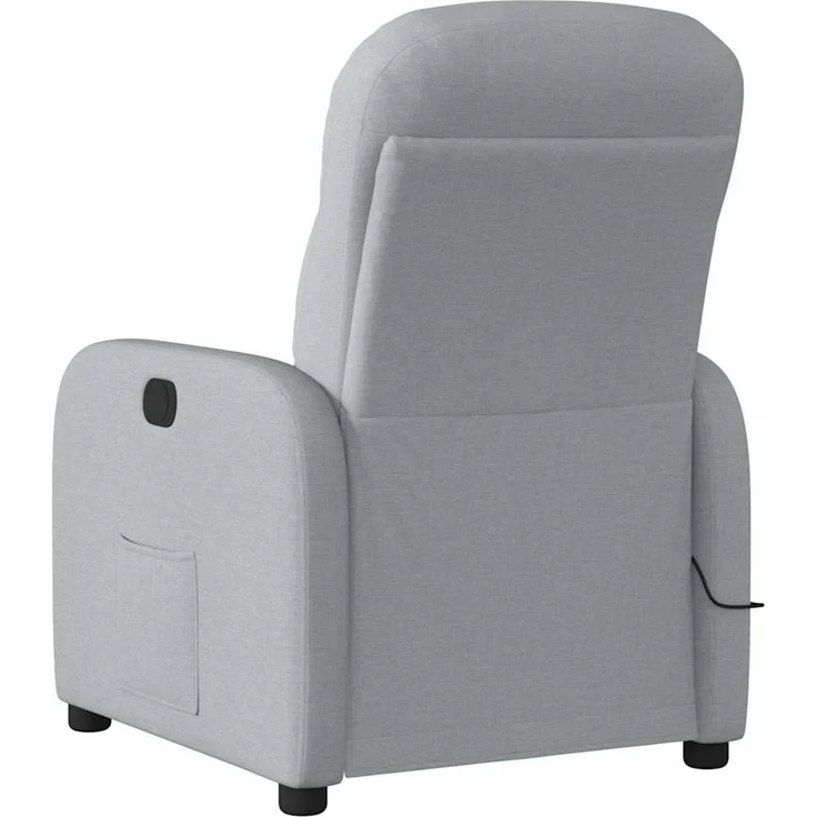 vidaXL Massagesessel Hellgrau Stoff 4015532 – Bild 4