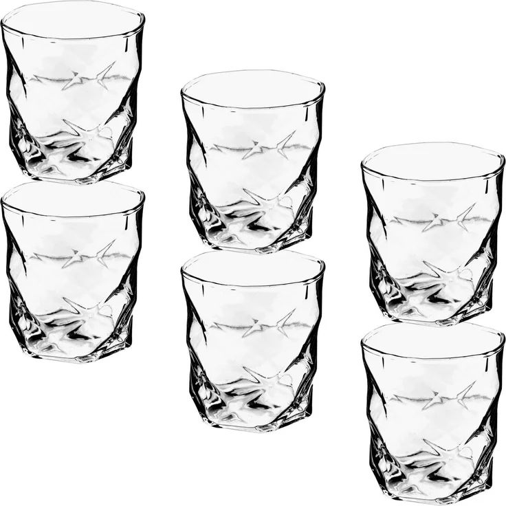 KADAX Glas für Getränke und Getränke 330ml 6 Stk – Bild 3