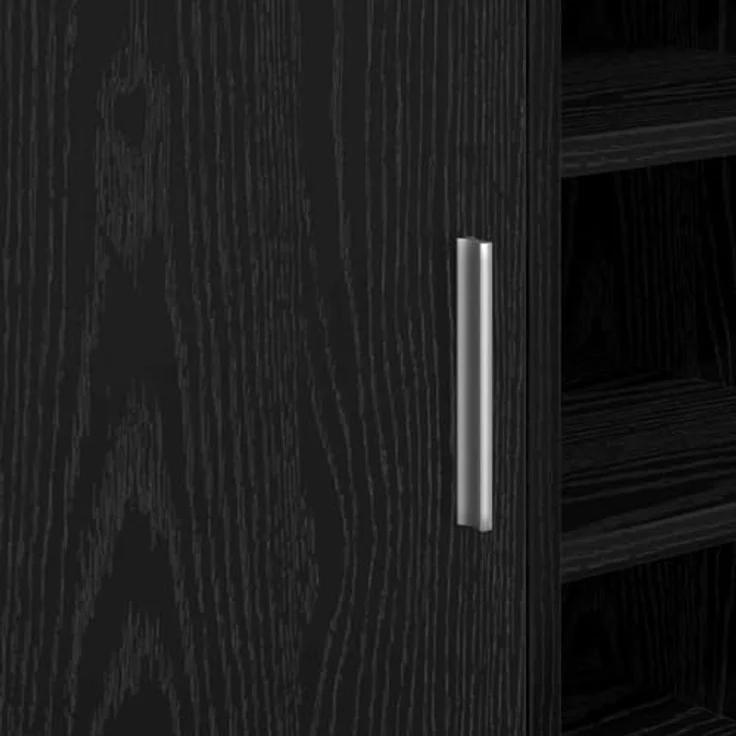 vidaXL Badezimmerschrank mit Tür Schwarz Eichen-Optik 63 x 29 x 55 cm 869214 – Bild 9
