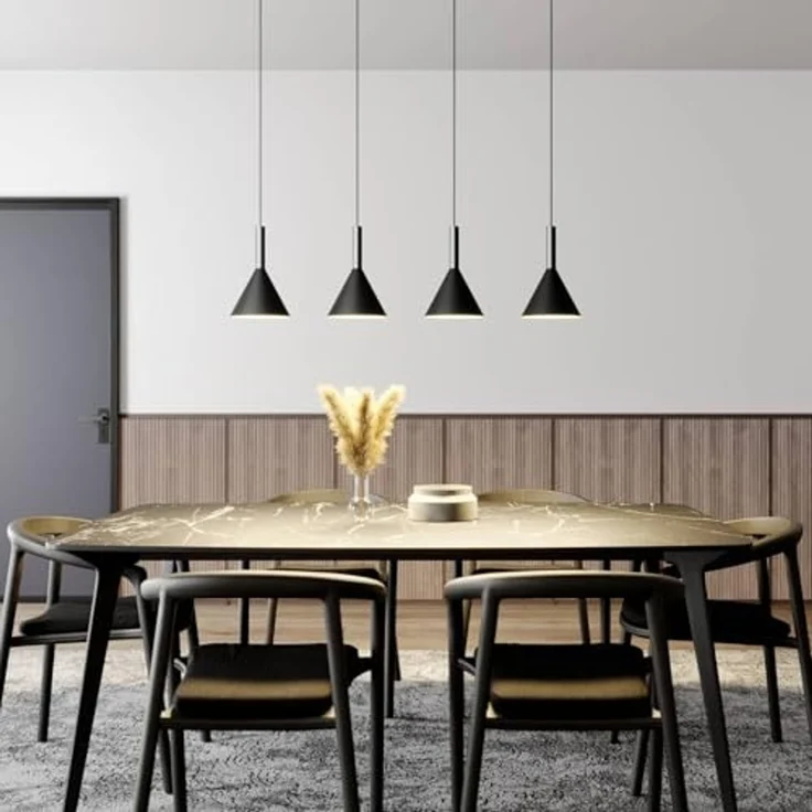 Arcchio Hängeleuchte Tadej, Metall, Schwarz IP20, 4 x 15 W LED – Bild 4