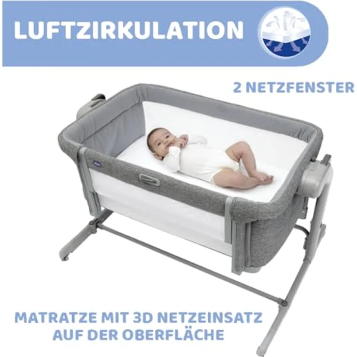 Chicco Next2Me Magic Evo Co-Sleeper - Dark Grey Gr – Bild 5