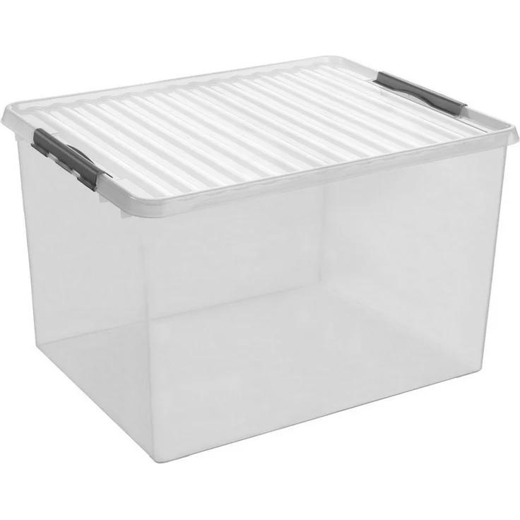 Sunware Aufbewahrungsbox Q-Line 150L transparent 80 x 50 x 48,4 cm – Bild 5