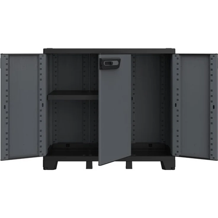Kreher Mehrzweckschrank Dreitüriger Kunststoffschrank 'Ardesia' (Modell wählbar) – Bild 4