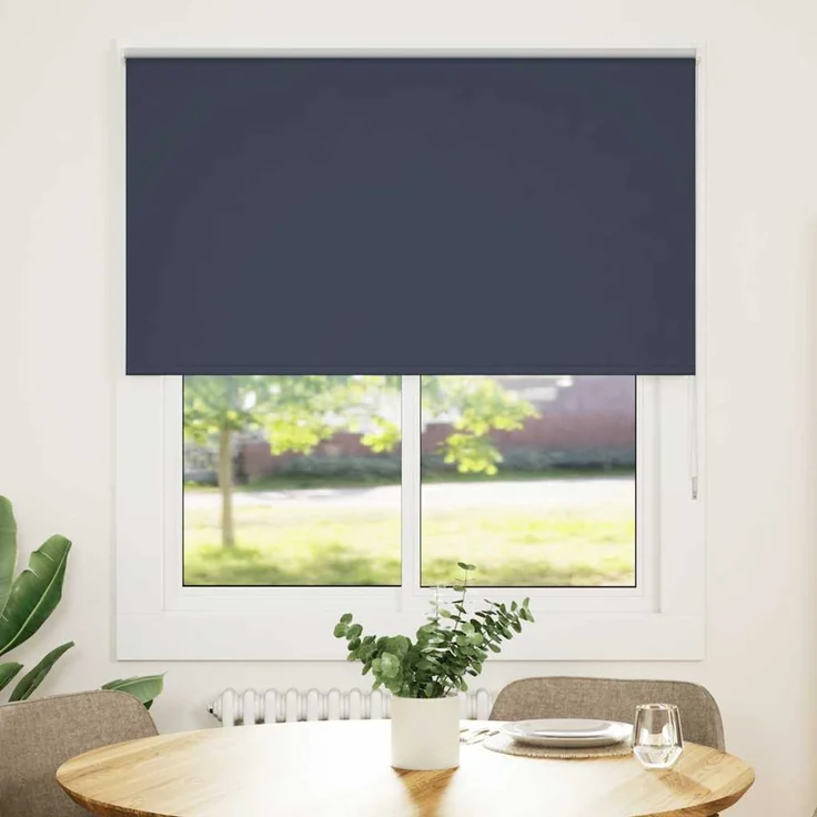 vidaXL Verdunkelungsrollo Marineblau 135x130 cm Stoffbreite 131,6 cm 4011499 – Bild 1