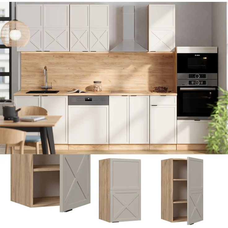 Hängeschrank Fame-Line GrauBeige 40 cm Vicco – Bild 2