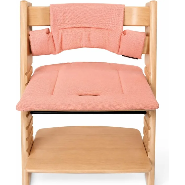 Shabany® Hochstuhl Sitzkissen 100% Bio Baumwolle | Classic Kissen Sitzbezug | Hochstuhlauflage | 2-teilig passend für Stokke Tripp Trapp Kinderhochstuhl | maschinenwaschbar | einfache Befestigung