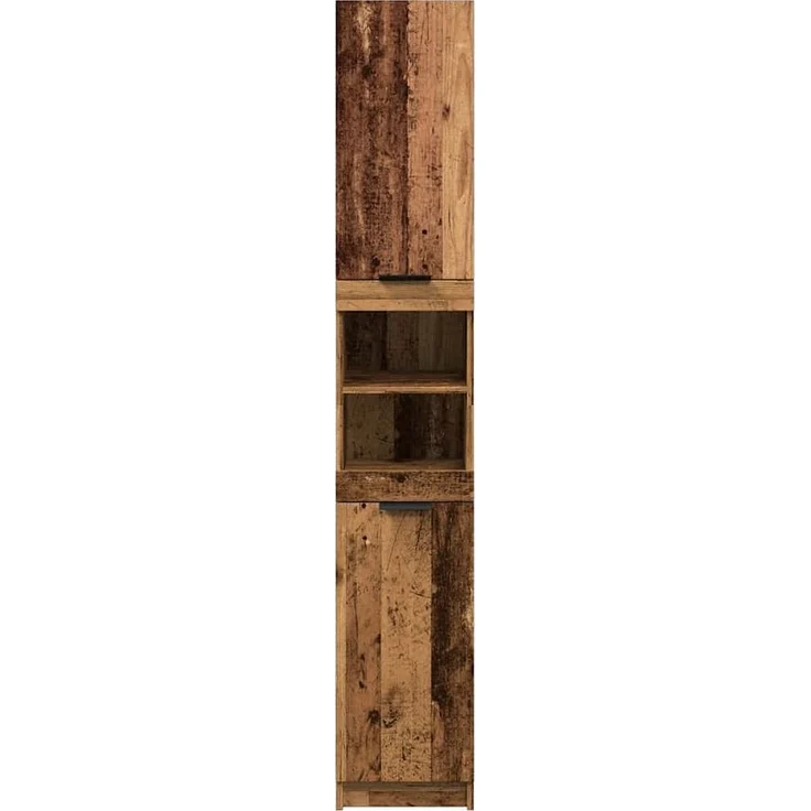 vidaXL Badschrank Altholz-Optik 32x34x188,5 cm Holzwerkstoff 856943 – Bild 3