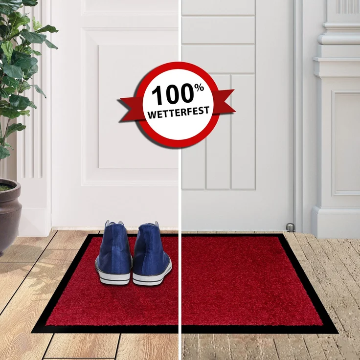 Furni24 Fußmatte - Rot, 40 x 60 cm – Bild 6
