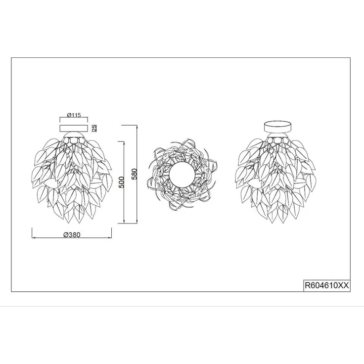 lightling Deckenleuchte Lea, ohne Leuchtmittel, IP20 Indoor, Stoffschirm, Ø 38 cm – Bild 7
