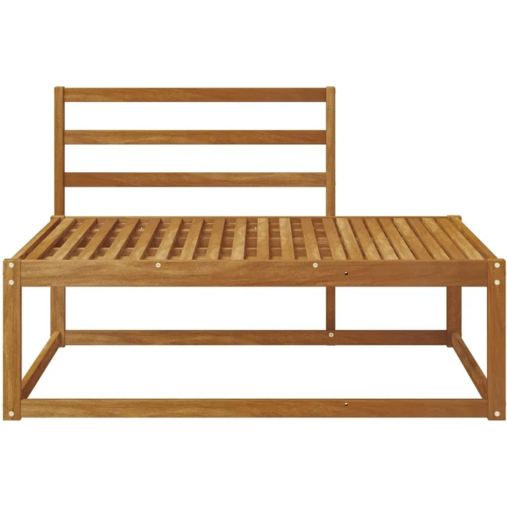 vidaXL Outdoor Endsofa Natur 115 x 83 x 73 cm Massivholz Akazie 900551 – Bild 4
