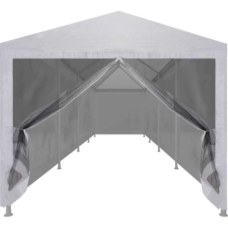 Partyzelt, Gartenzelt mit 10 Mesh-Seitenwänden 12 x 3 m – Bild 3