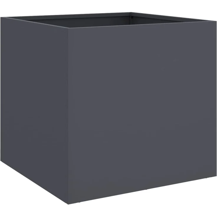 vidaXL Pflanzkübel Anthrazit 49x47x46 cm Stahl 841563 – Bild 1