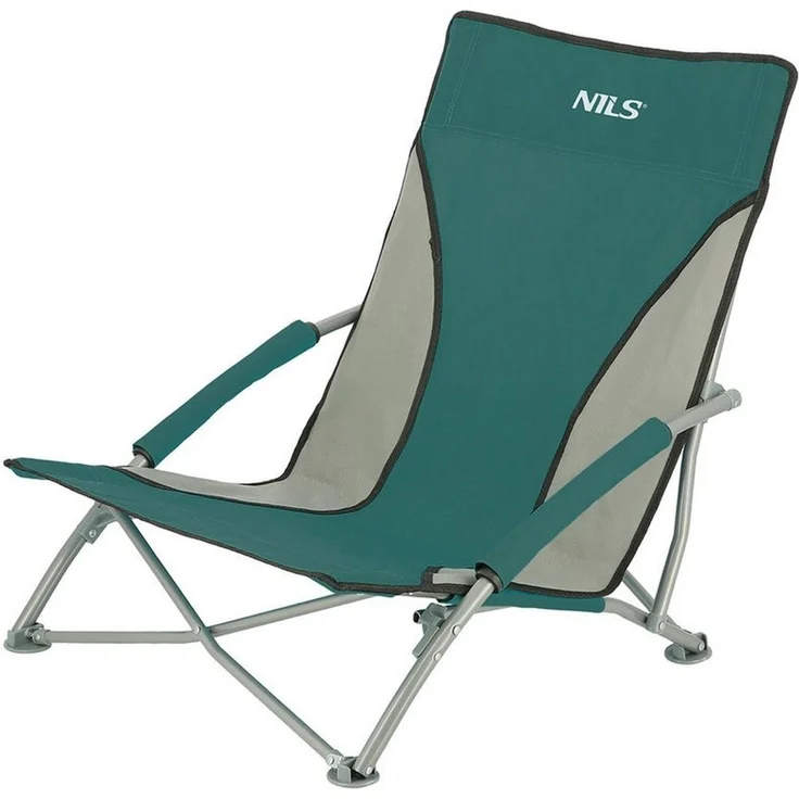 Nils Campingstuhl Strandstuhl Klappstuhl Outdoorstuhl (Spar-Set, 1 St), klappbar, Tragetasche, 120 kg, rutschfeste Füße – Bild 4