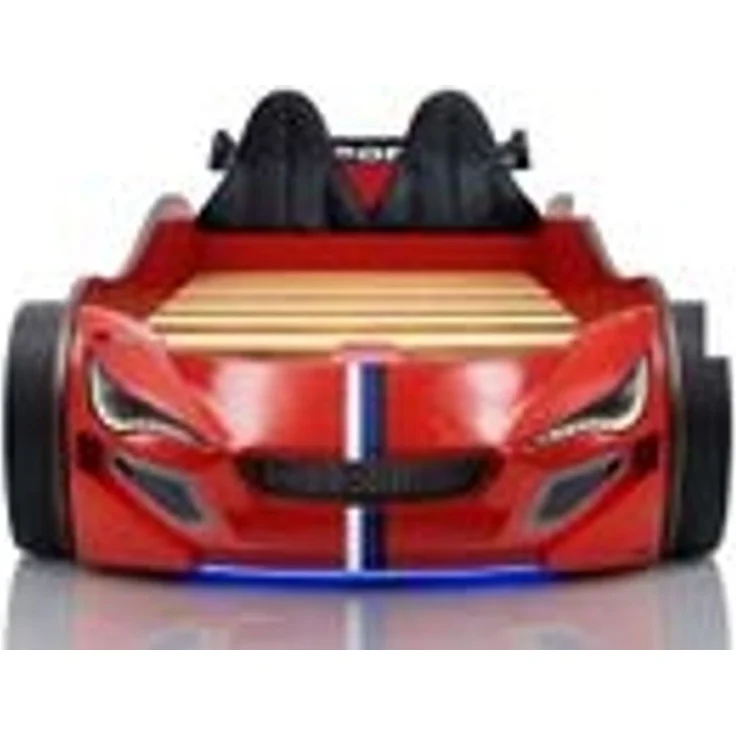 Autobett Kinder 90x200 Jungen LED Leuchte Unterbodenbeleuchtung Sound Fernbedienung – Bild 7