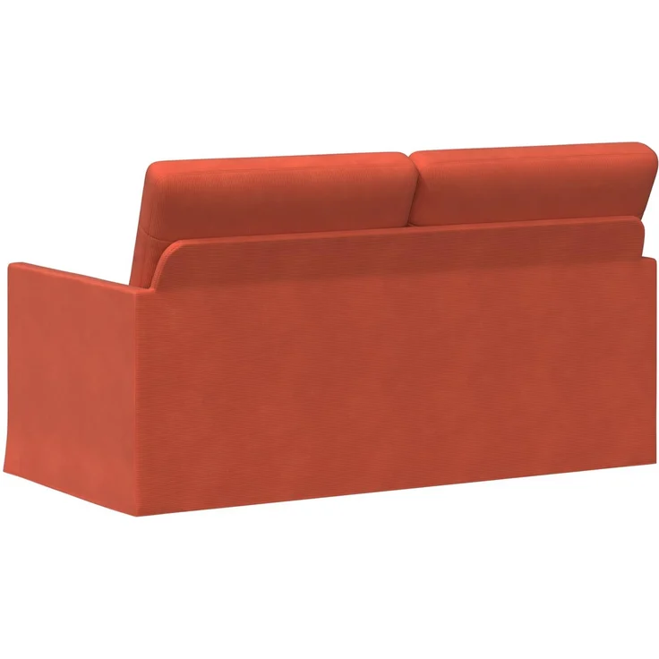 vidaXL 2-Sitzer Sofa Rot-Orange 150 x 81 x 82 cm Cordstoff 42041105 – Bild 4