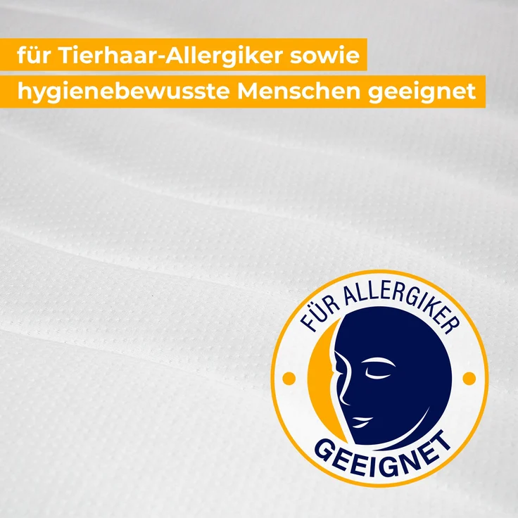 BeCo Onyx Matratze Höhe 21 cm | ergonomischer Schlaf wie im Luxus-Hotel | wahlweise als Federkern oder Kaltschaum | Oeko-TEX® & CertiPUR Zertifiziert Größe 140 x 200 cm Härtegrad Kaltschaum FEST – Bild 7
