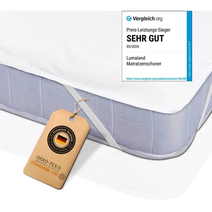 Matratzenschoner Wasserundurchlässige Matratzenauflage Lumaland