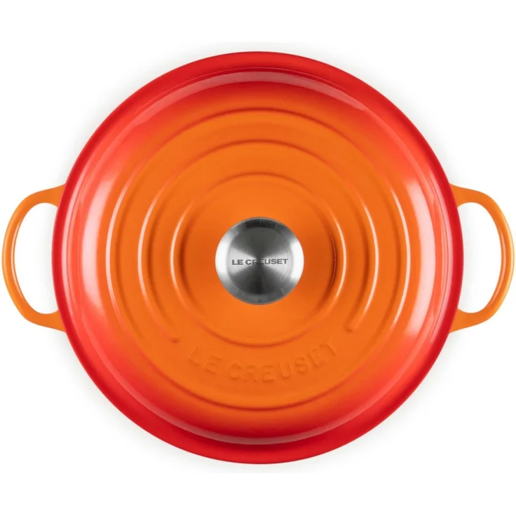 Le Creuset Stew Pot Rund Signature, ofenrot, Ø 26 cm – Bild 3