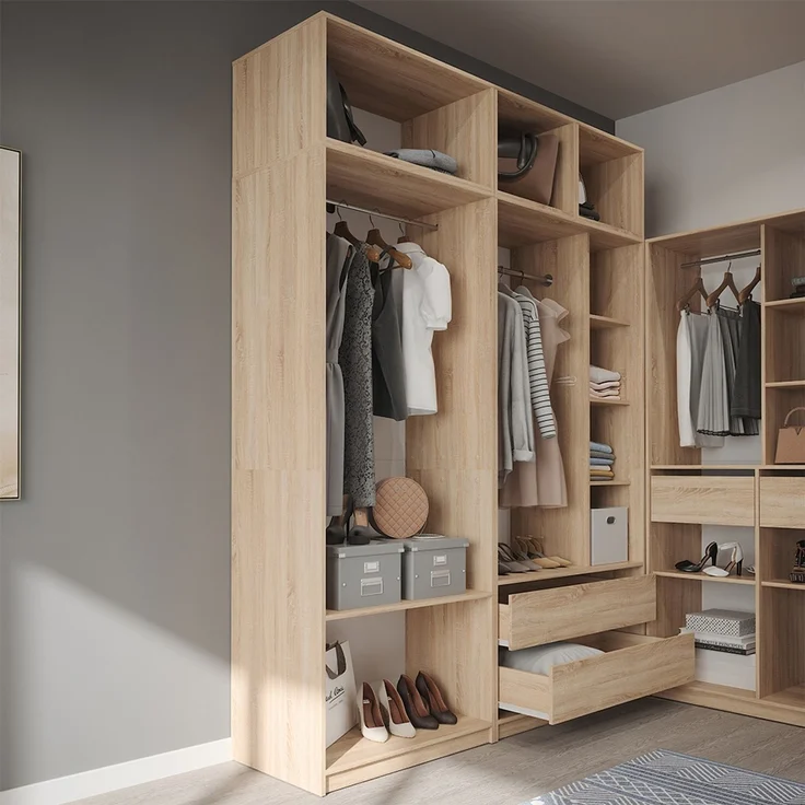 Kleiderschrank Elmo Sonoma 80 x 40 cm 2er Set Vicco – Bild 5