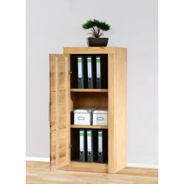 AktenschrankBücherschrank 52x120cm, in Wildeiche teilmassiv – Bild 3