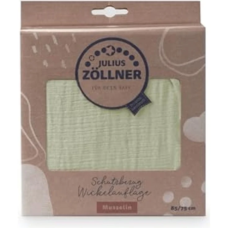 Julius Zöllner Überzug Wickelauflage Musselin lime 85/75 – Bild 3