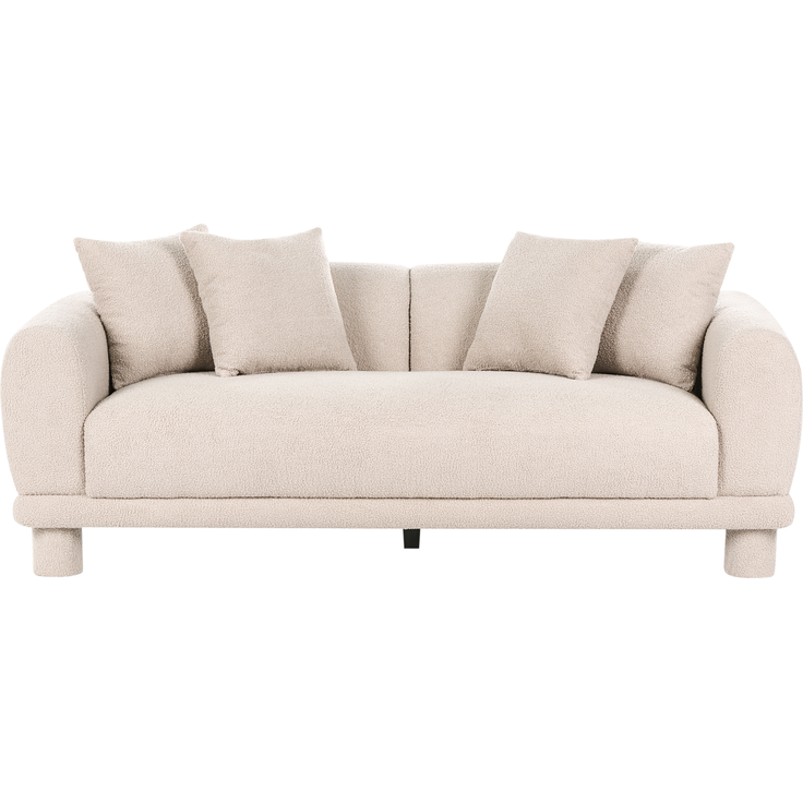 Sofa 3-Sitzer PORI Bouclé Beige – Bild 4