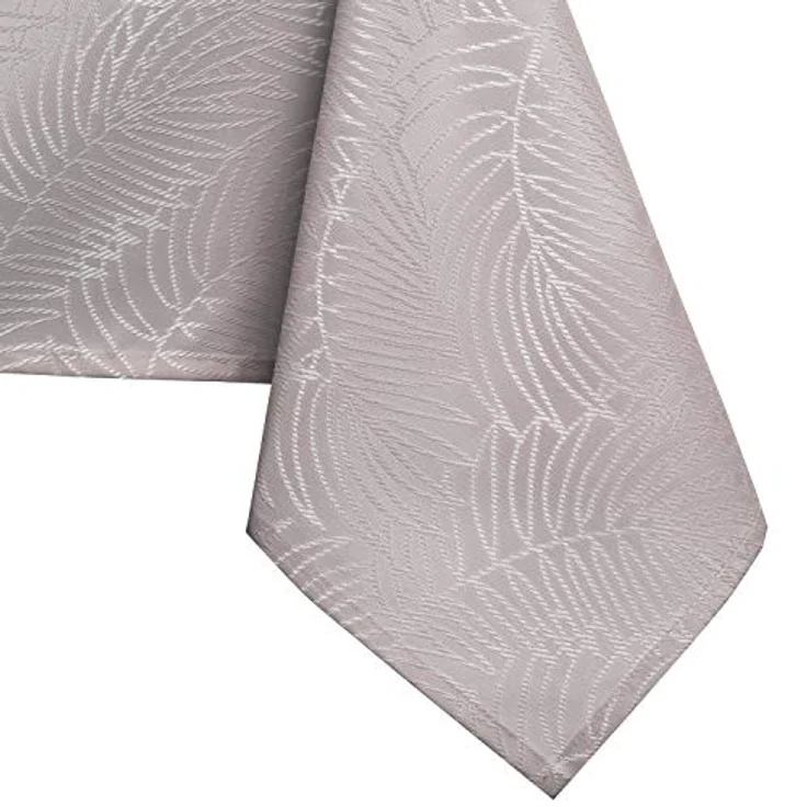 AmeliaHome Tischdecke 60x60 cm Mitteldecke Tischtuch Tafeldecke Gaia | Fleckschutz Lotuseffekt Abwaschbar Wasserabweisend Ornament Puderrosa – Bild 1