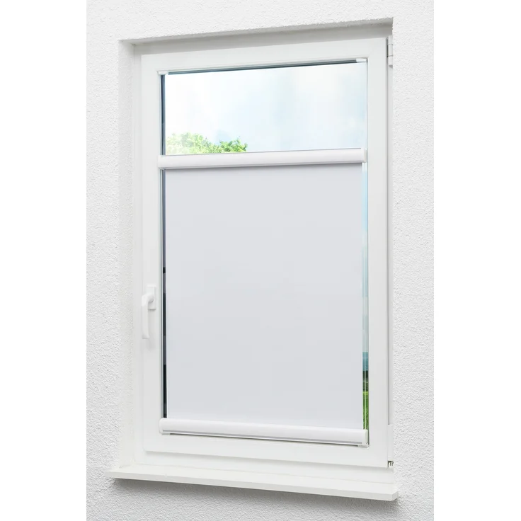 Lysel Outlet Glasleistenrollo verspannt abdunkelnd, (B x H) 65cm x 175cm in weiß/reinweiß – Bild 5