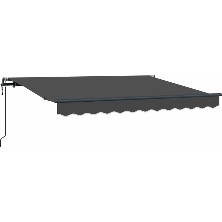 vidaXL Einziehbare Markise Anthrazit 250 x 200 cm Stoff 3329372 – Bild 2
