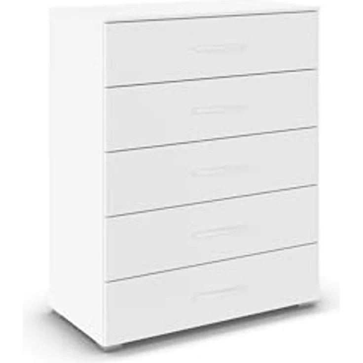 rauch Aditio Box, Kommode, 5 Schubladen, mit Softclose-Funktion, Farbe Weiß, BxHxT 80x100x43cm – Bild 1