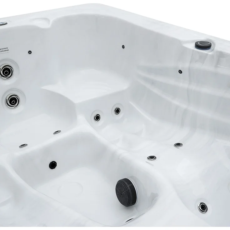 HOME DELUXE Outdoor-Whirlpool 'Sunset', 220 x 156 cm, für 3 Personen, mit Treppe & Thermoabdeckung – Bild 7