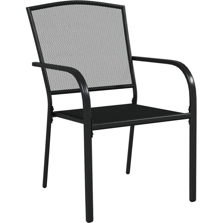 vidaXL 7-tlg. Garten-Essgruppe Anthrazit Stahl 3187971 – Bild 4