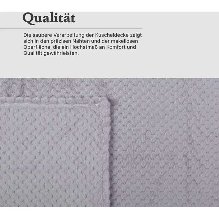 Kuscheldecke Cashmere Touch 150x200cm (Etherea) 250g/m² - Flauschige Wohndecke für Sofa, Couch und Bett, Tagesdecke Oeko-TEX - Sofaüberwurf – Bild 4