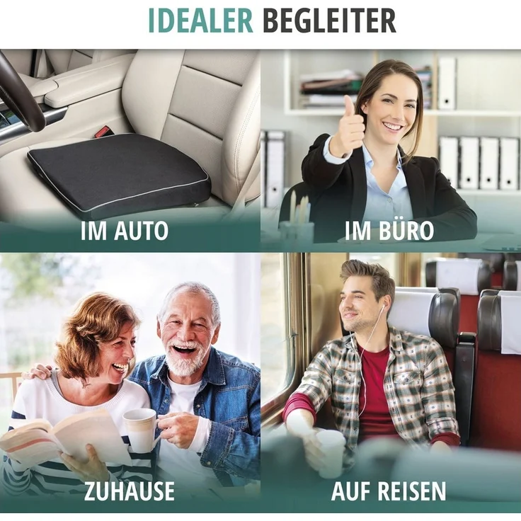 WALSER Reisekissen Sitzkeil Superior Joe, 1 Stück, 1-tlg. – Bild 2